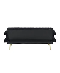 Streamdale Furniture 74.01" Minimalist Corduroy Sofa Bed with Pillows