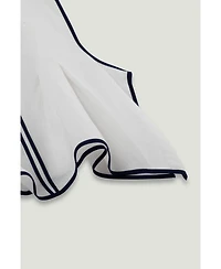 Nocturne Women's Contrast Trim Peplum Top