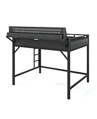 Streamdale Furniture Queen Loft Bed with Storage, Pegboard, Usb Ports, and Led Lights