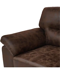 Streamdale Furniture 81" Modern Foil Fabric 3-Seater Sofa with Padded Armrests