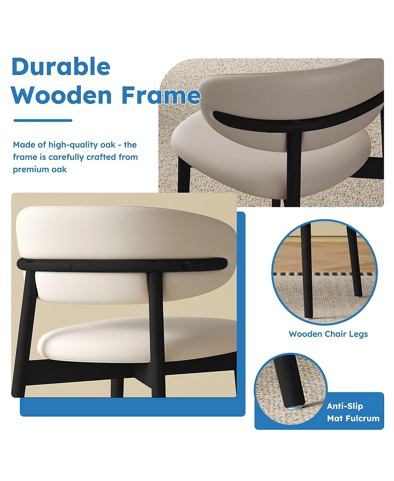 Streamdale Furniture Mid-Century Modern Dining Chairs (Set of 2)