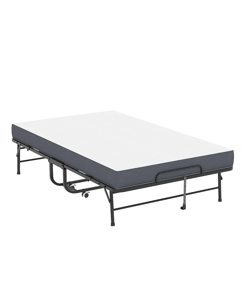 Streamdale Furniture 75"x46" Extra-Wide Folding Guest Bed with 5" Memory Foam, 450lbs Capacity