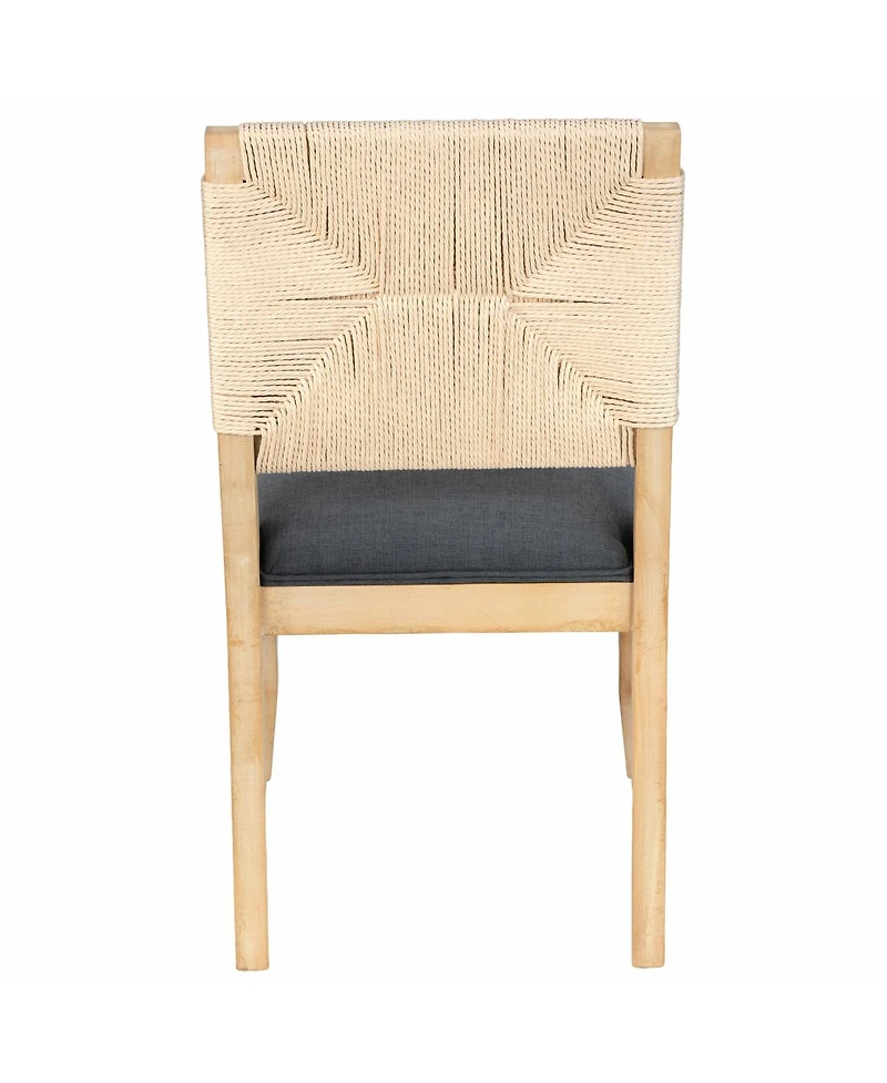 Streamdale Furniture French Country Linen Dining Chairs, Set of 2