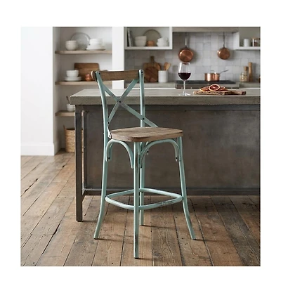 HomeRoots 21" Iron Bar Chair