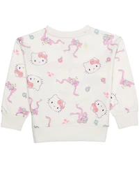 Epic Threads Toddler Girls' 12M-5T Hello Kitty Print Fleece Sweatshirt and Joggers, 2-Piece Set