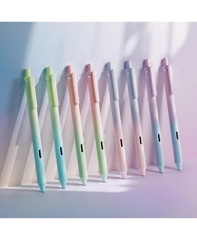 Danrong Retractable Fine Point Pens Soft Grip Smooth Quiet Writing Quick Dry for Journaling Note Taking Sketching