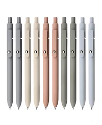 Danrong 10 Pack 0.5mm Fine Point Ink Gel Pens Soft Grip Smooth Writing Journaling Note Taking Office School Supplies Gifts