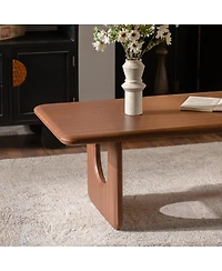Streamdale Furniture 47.24" Modern Minimalist Rectangular Wood Coffee Table with U-Shaped Legs