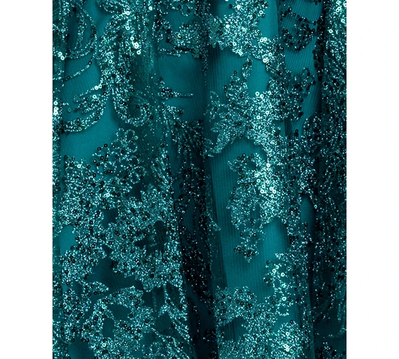 Blondie Nites Juniors' Pinch Glitter Party A-Line Short Dress