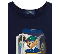 Polo Ralph Lauren Girls' 7-16 Us Open Bear Short-Sleeve T-Shirt