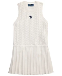 Polo Ralph Lauren Girls' 2T-6X Us Open Sleeveless Sweater Dress