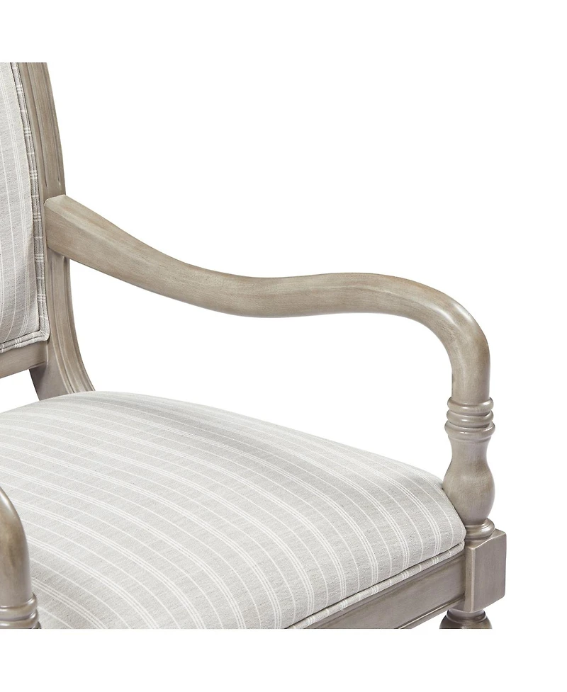 Streamdale Furniture Vintage Upholstered Accent Chair with Solid Wood Frame and Spindle Legs