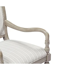 Streamdale Furniture Vintage Upholstered Accent Chair with Solid Wood Frame and Spindle Legs
