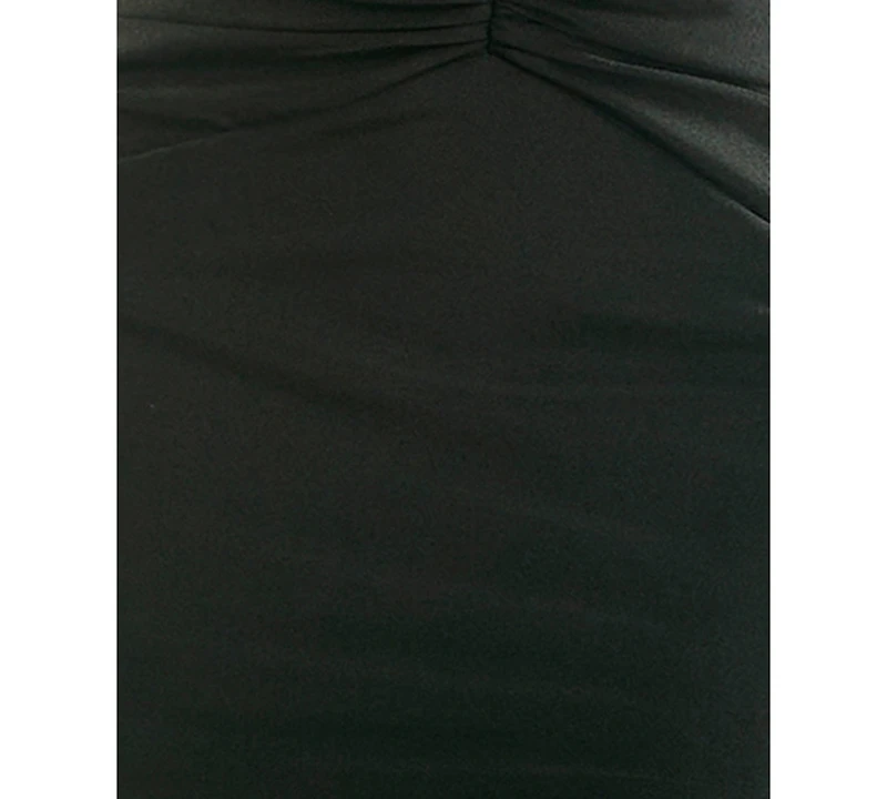 Seni & Cade Juniors' High Neck Cutout Embellished Dress