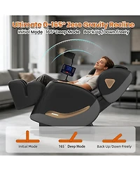 Streamdale Furniture Zero Gravity Full Body Massage Chair with Heating, Bluetooth, and Touch Screen