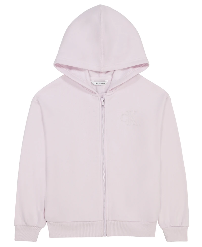 Calvin Klein Girls' 7-16 Long-Sleeve Hoodie