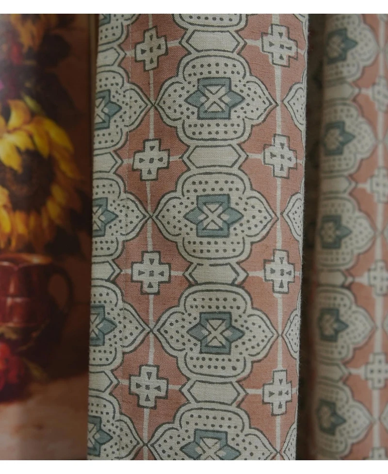 Fabdivine Jhroka Boho Style Handcrafted Linen Curtains