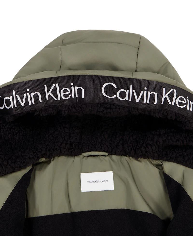 Calvin Klein Boys' 8-20 Relaxed-Fit Long-Sleeve Puffer Jacket