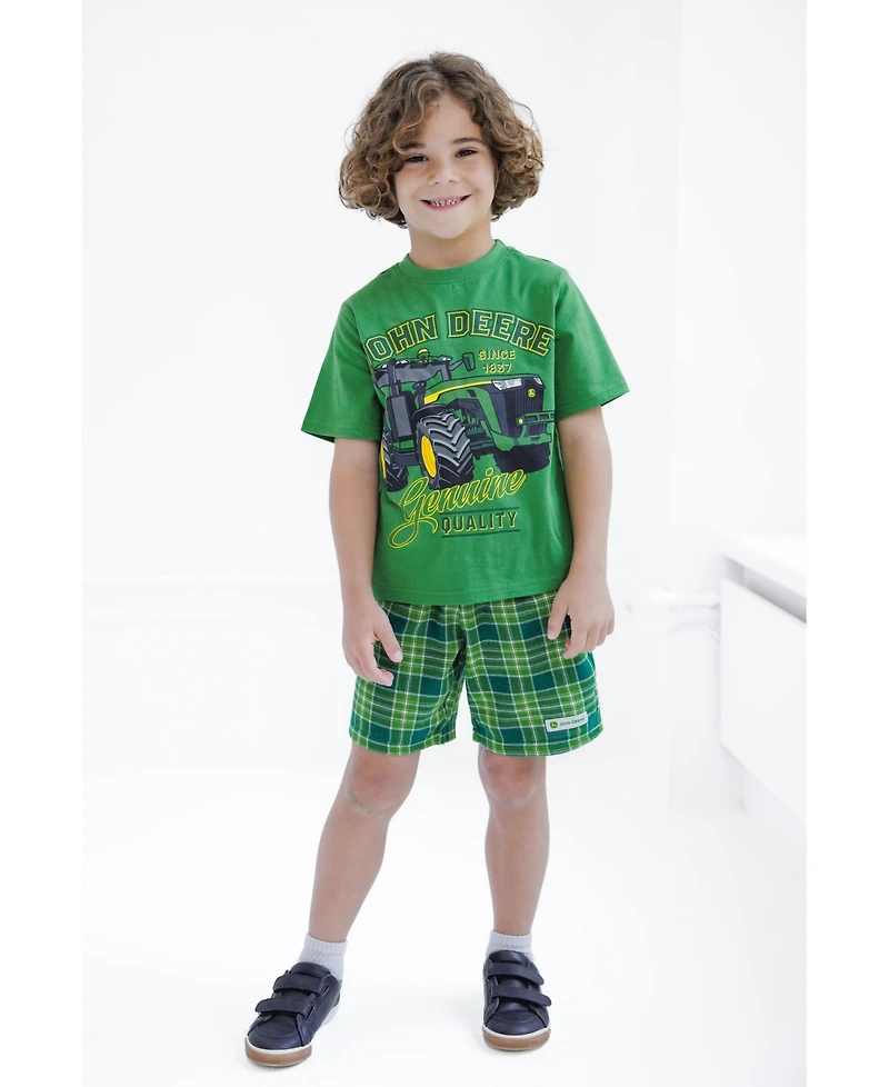 John Deere Boys' 5-12 2-Piece T-Shirt and Shorts Set