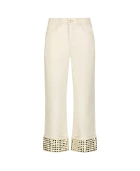The Noli Shop Women's Ren Cropped Cuff Jean