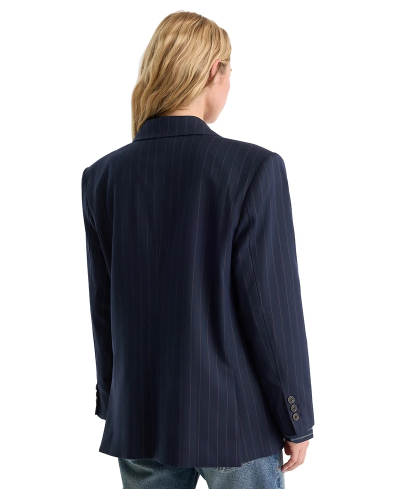 Good American Women's Notch-Lapel Button-Front Jacket