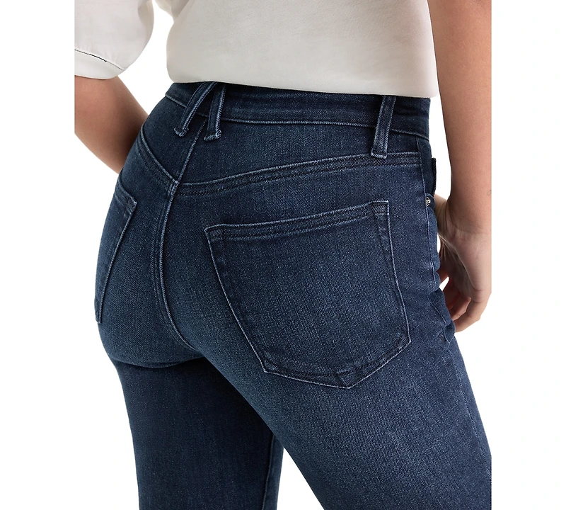 Good American Petite Mid-Rise Straight Ankle Jeans