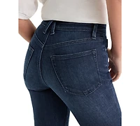 Good American Petite Mid-Rise Straight Ankle Jeans