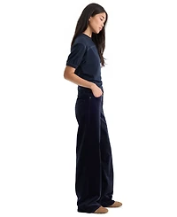 Good American Women's High-Rise Corduroy Wide-Leg Jeans