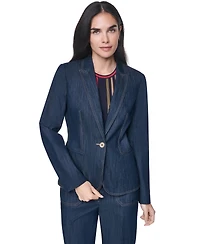 Tommy Hilfiger Women's Notch-Collar One-Button Blazer