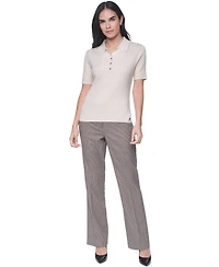 Tommy Hilfiger Women's Short-Sleeve Polo Sweater