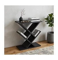 HomeRoots 19" Solid Wood Pedestal Console Table