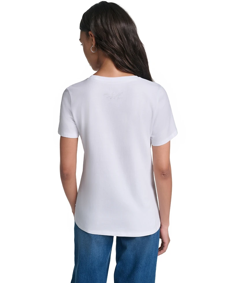 Karl Lagerfeld Paris Women's Eiffel Graphic T-Shirt