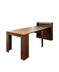 Streamdale Furniture Modern Extendable Dining Table with Storage