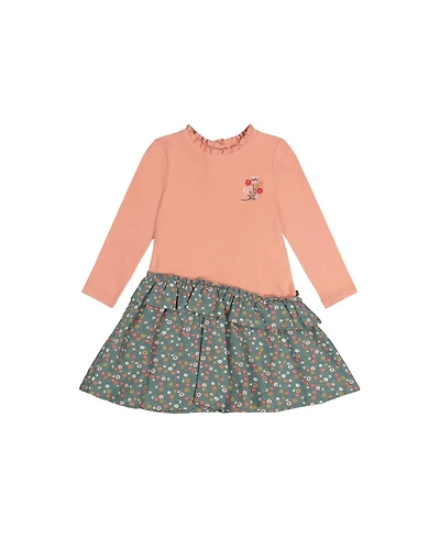 Deux par Baby Girls 12M-24M Bi Material Floral Print Dress