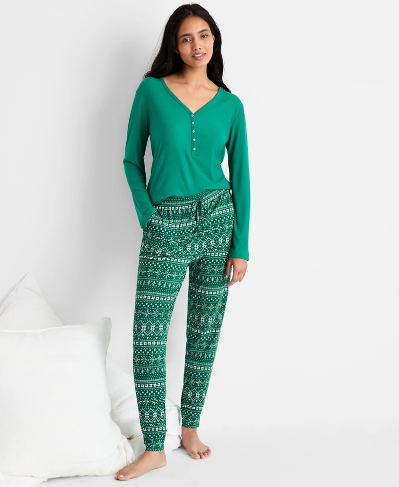 State of Day Women's Jogger Pajama Pants Xs-3X, Created for Macy's