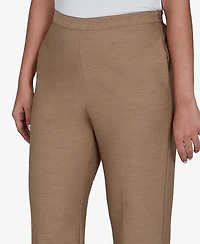 Alfred Dunner Women's Union Square Neutral Woven Short Length Pants