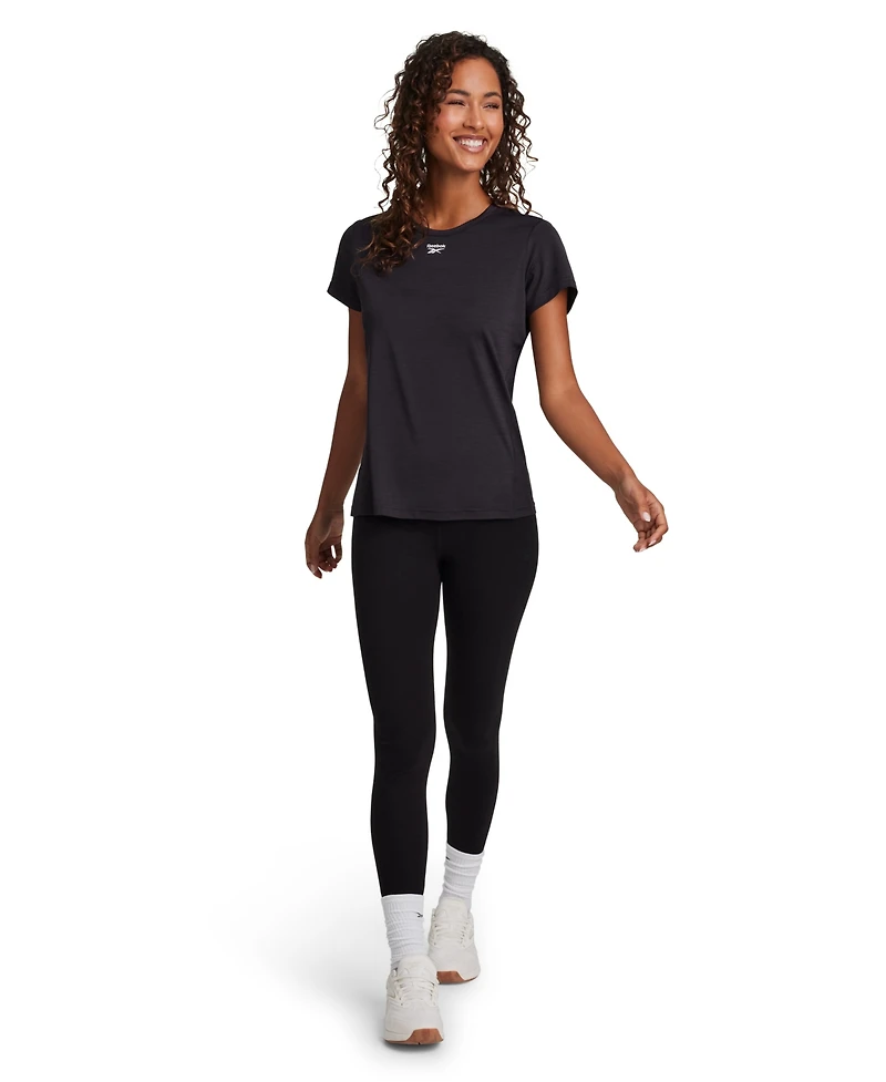 Reebok Women's Marled Crewneck Performance T-Shirt