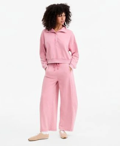 Now This Womens Fleece High Rise Drawstring Pants Macys Exclusive