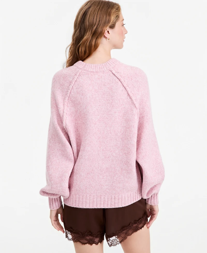 And Now This Petite Slouchy Pullover Oversized Sweater, Macy's Exclusive