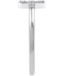 Diamond Cross Ring Sterling Silver (1/10 ct. t.w.)