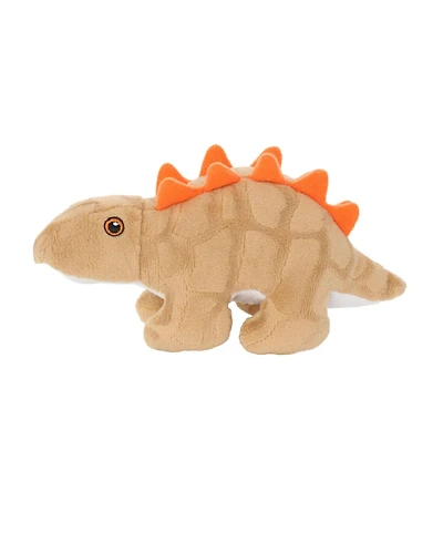 Mighty Jr Dinosaur Stegosaurus, Durable Plush Squeaky Dog Toy