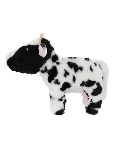 Mighty Farm Cow, Durable Plush Squeaky Dog Toy