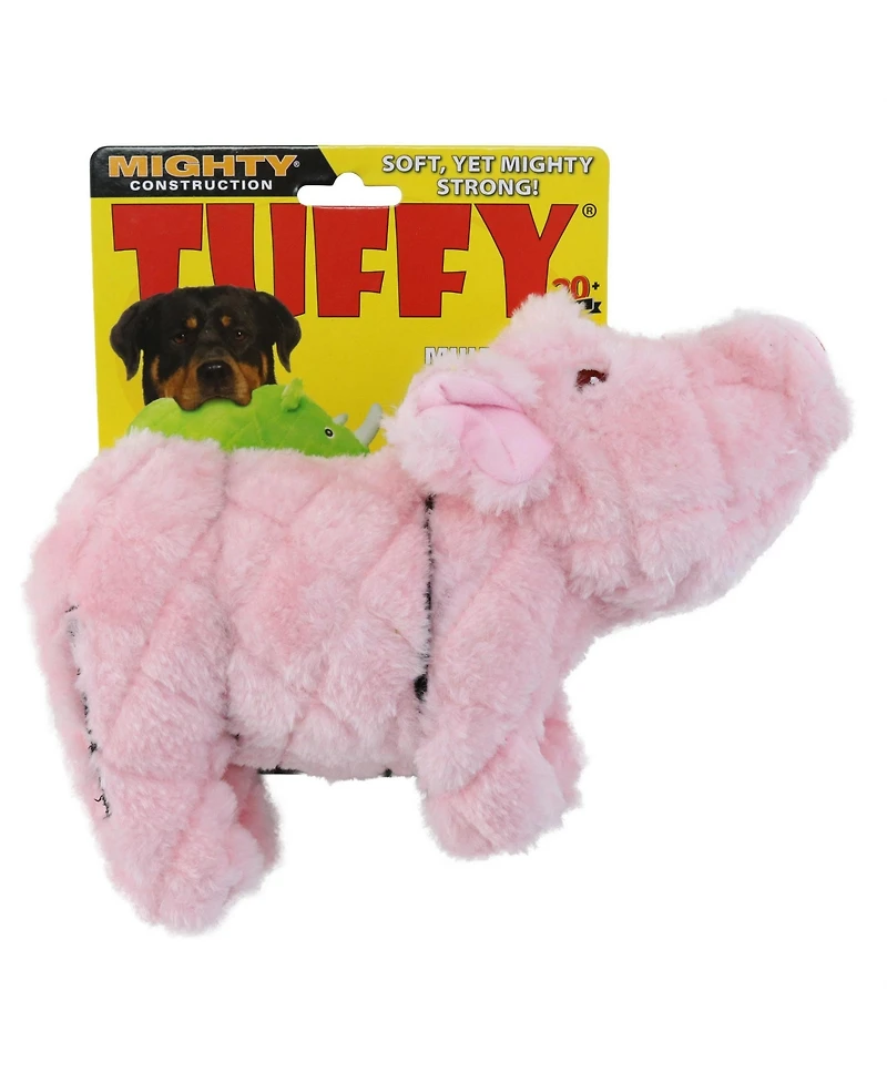 Mighty Farm Piglet, Durable Plush Squeaky Dog Toy