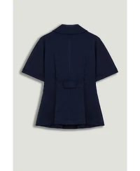 Nocturne Women's Short Sleeve Blazer Jacket
