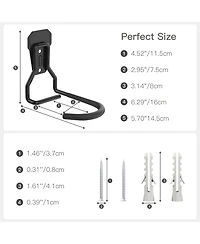 Xdovet Bike Wall Mount Fixed Hook Heavy Duty Vertical Stand Hanger Brackets 4 Pack
