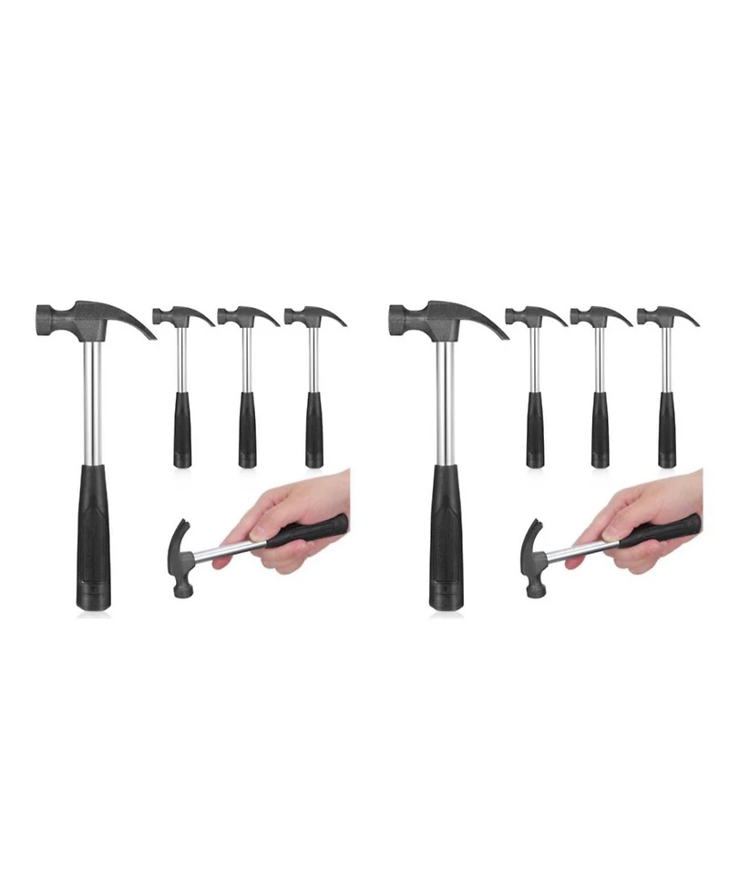Xdovet Mini Hammer Claw Rubber Handle Steel Head Shock Absorber