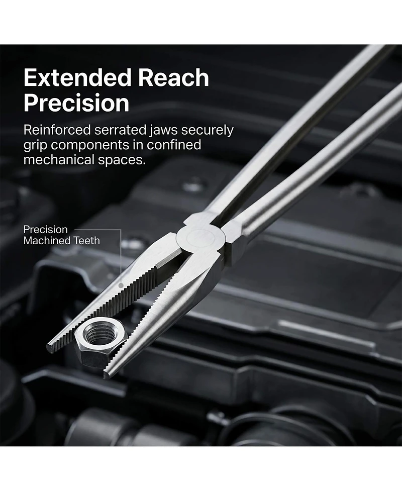 Xdovet Long Reach Nose Pliers Straight Narrow Jaws Mechanic