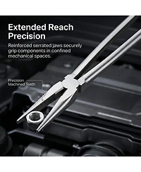 Xdovet Long Reach Nose Pliers Straight Narrow Jaws Mechanic
