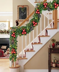 Puleo International 72" Pre-Lit Artificial Christmas Garland