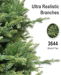 Puleo International 7.5" Pre-Lit Artificial Norwood Fir Tree